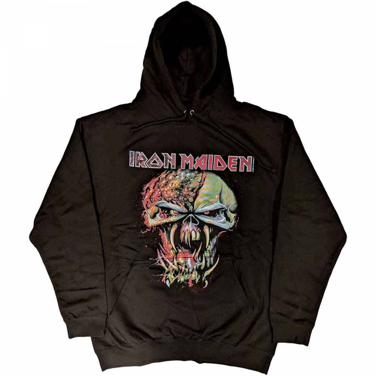 【予約商品】IRON MAIDEN Unisex Pullover Hoodie: Final Frontier Big Head - BLACK
