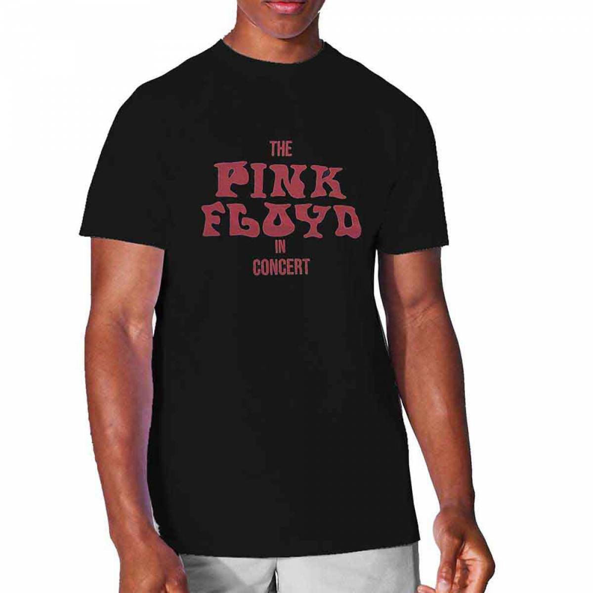 【予約商品】PINK FLOYD バンドTシャツ ユニセックス: In Concert (Black) (Embellished) - BLACK