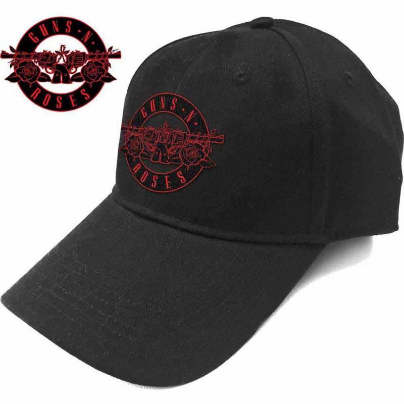 【予約商品】GUNS N' ROSES Unisex Baseball Cap: Red Circle Logo (Black)