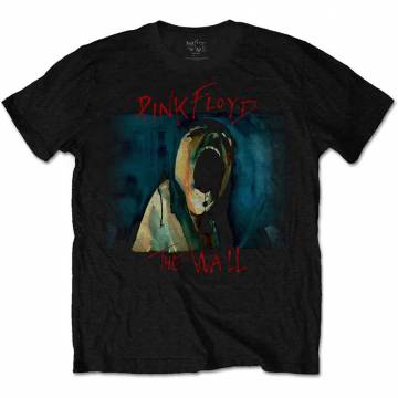 【予約商品】PINK FLOYD バンドTシャツ ユニセックス: The Wall Scream (Black) - BLACK