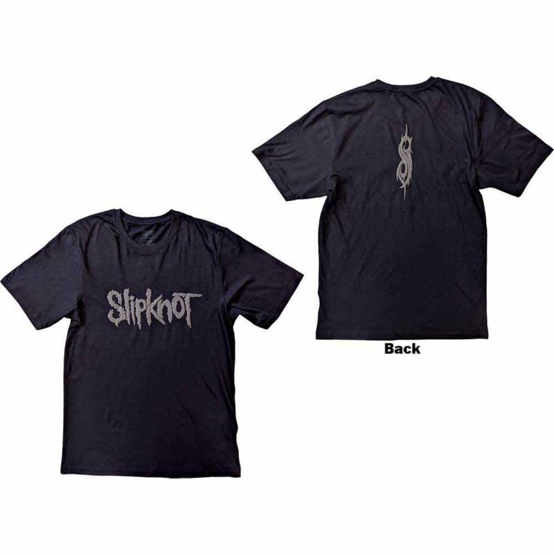 【予約商品】SLIPKNOT バンドTシャツ ユニセックス: Logo (Black) (Back Print & Hi-Build)