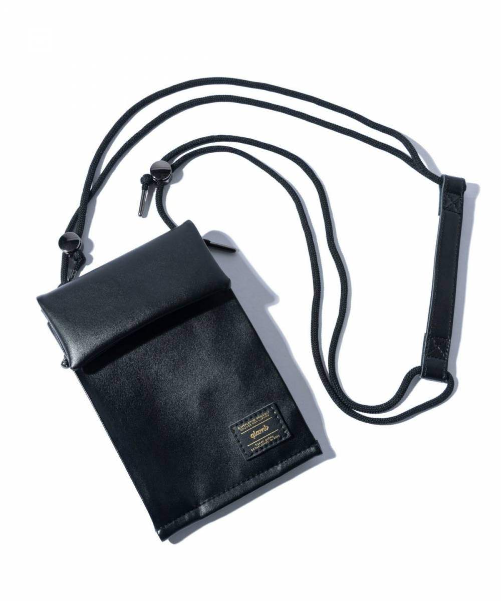 glamb(グラム)GB0125/AC05 : Minimal Leather Sacoche / ミニマルレザーサコッシュ - Black