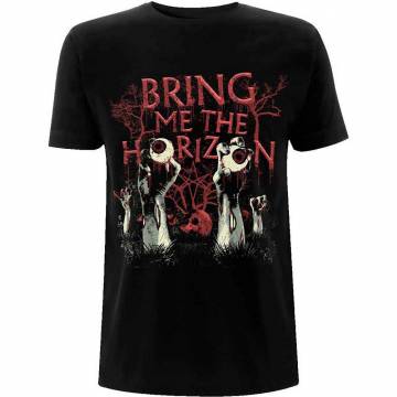 【予約商品】BRING ME THE HORIZON バンドTシャツ ユニセックス: Graveyard Eyes (Black) - BLACK
