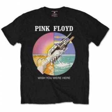 【予約商品】PINK FLOYD バンドTシャツ ユニセックス: WYWH Circle Icons (Black) - BLACK