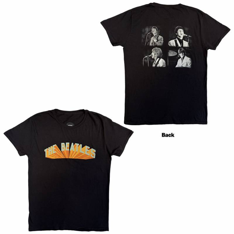 【予約商品】THE BEATLES バンドTシャツ ユニセックス: Live in Japan (Black) (Back Print)