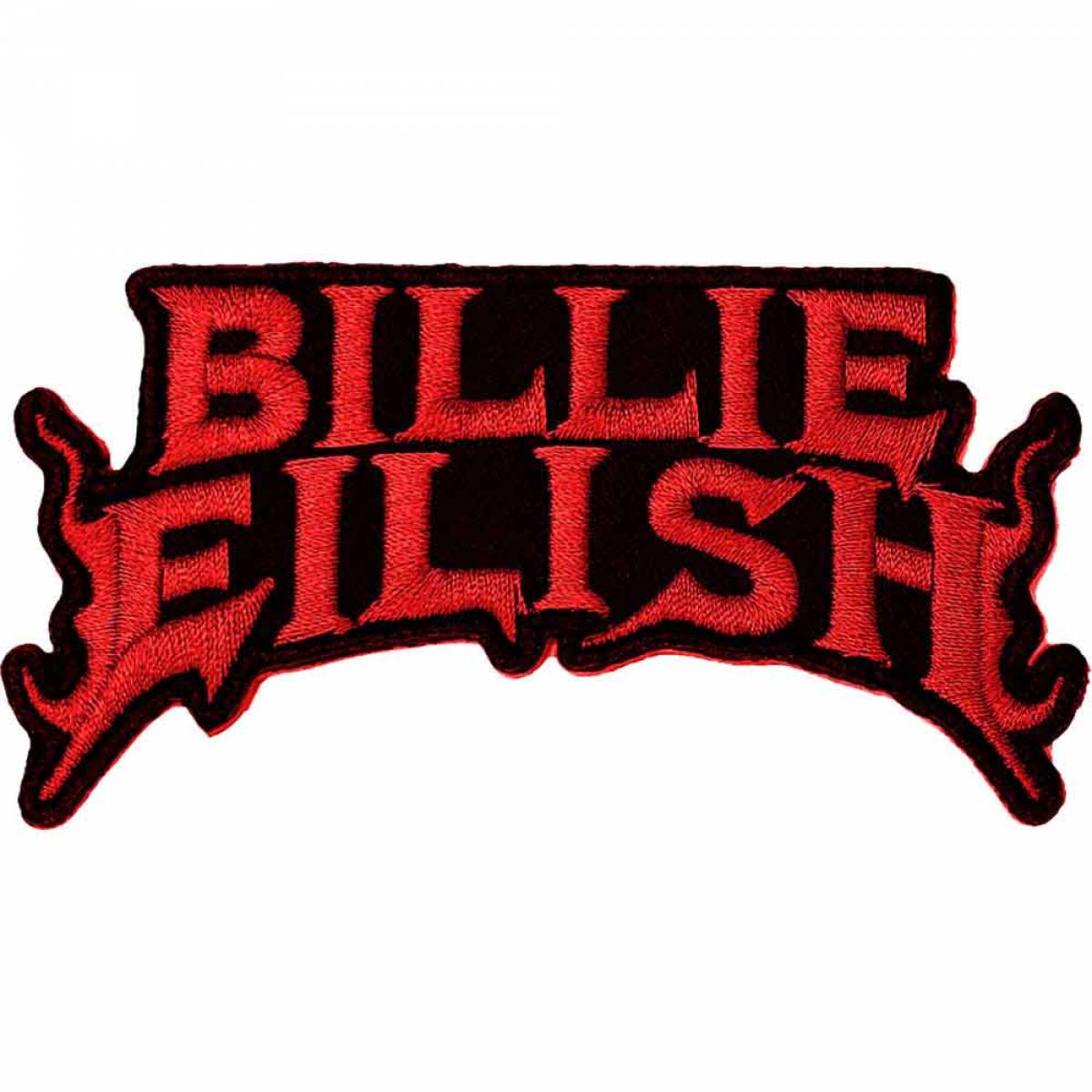 【予約商品】BILLIE EILISH Woven Patch: Flame Red (Standard) - RED