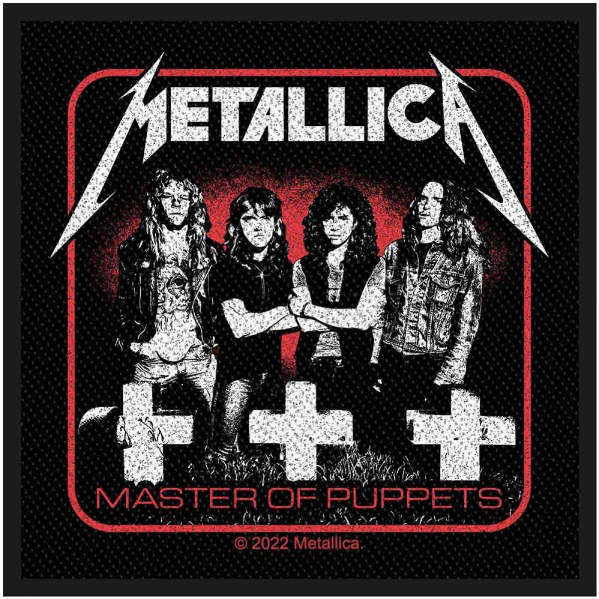 【予約商品】METALLICA Woven Patch: Master Of Puppets Band (Standard)