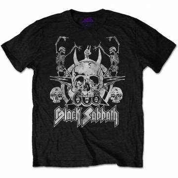 【予約商品】BLACK SABBATH バンドTシャツ ユニセックス: Dancing - BLACK
