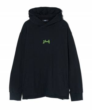 【予約商品】glamb(グラム) GB0424/CS03 : Apple Flag Hoodie / アップルフラッグフーディ - Black