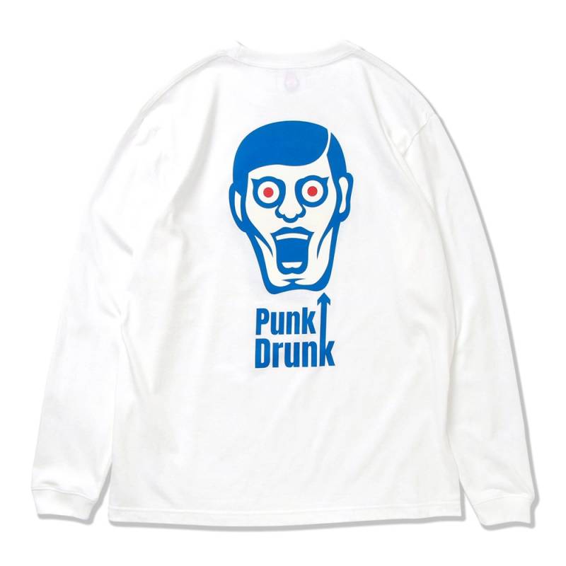 【予約商品】PUNK DRUNKERS (パンク・ドランカーズ) モッズあいつロンTEE - WHITE