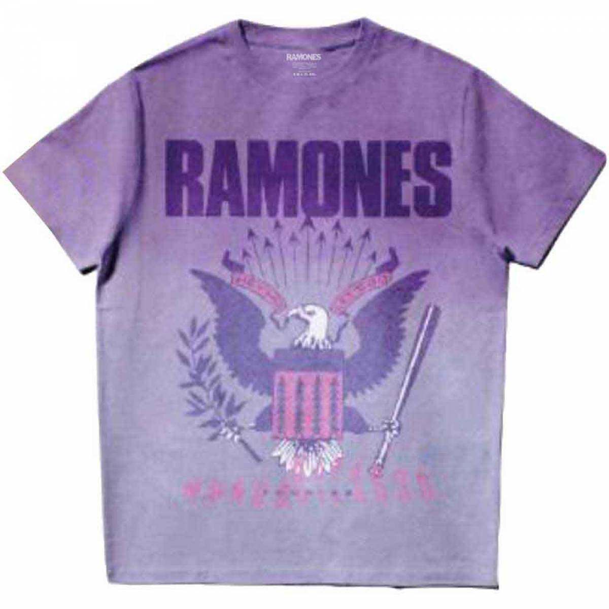 【予約商品】RAMONES バンドTシャツ ユニセックス: Mondo Bizarro (Purple) (Wash Collection) - PURPLE