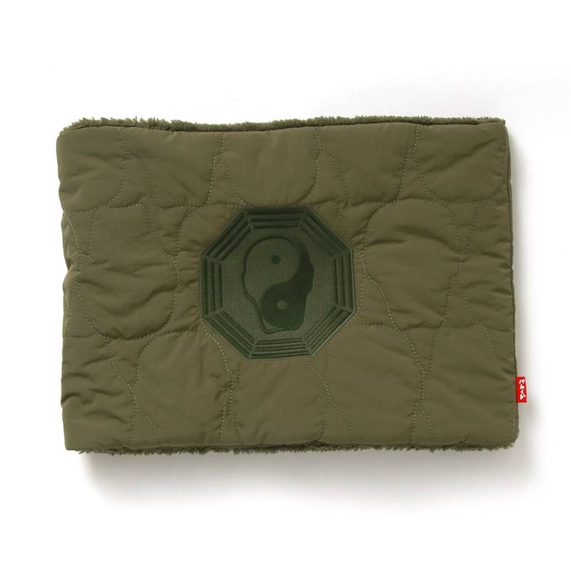 【予約商品】PUNK DRUNKERS (パンク・ドランカーズ) 八卦キルティングネックウォーマー - KHAKI
