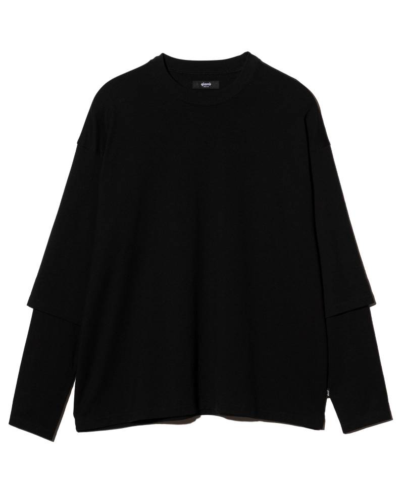 【予約商品】glamb(グラム)Blow Layered Cutsew / ブロウレイヤードカットソー - Black