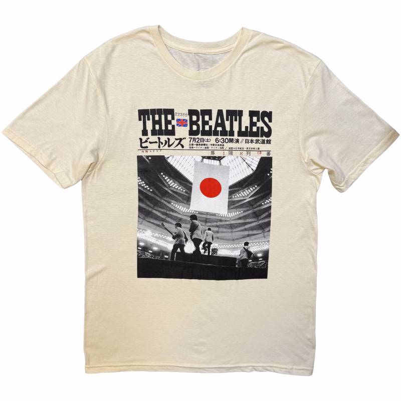 【予約商品】THE BEATLES バンドTシャツ ユニセックス: At the Budokan (Off White)