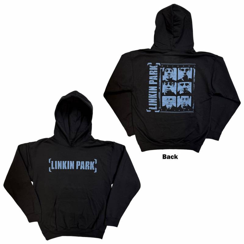 LINKIN PARK Unisex Pullover Hoodie: Meteora Portraits (Black) (Back Print)