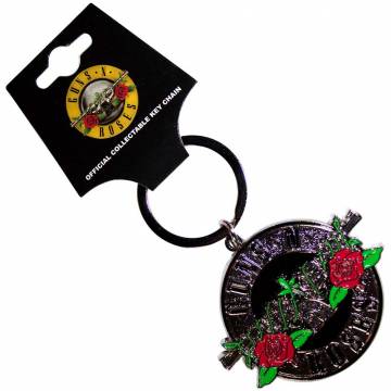 【予約商品】GUNS N' ROSES Keychain: Silver Circle Logo