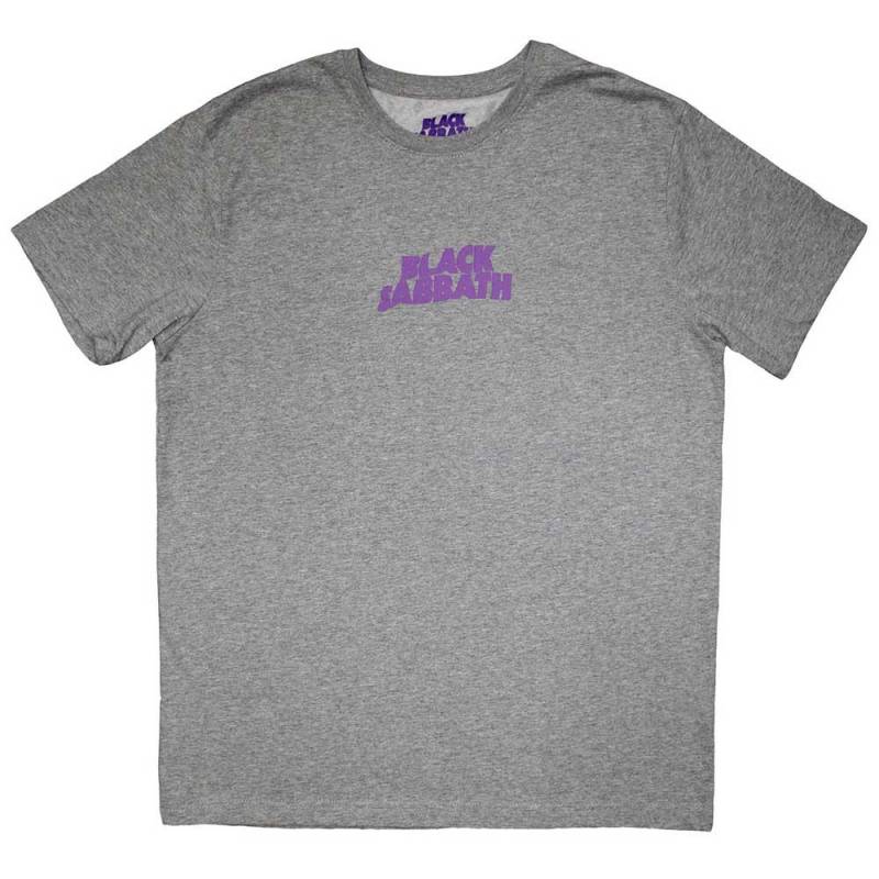 【予約商品】BLACK SABBATH バンドTシャツ ユニセックス: Mini Wavy Logo (Grey)
