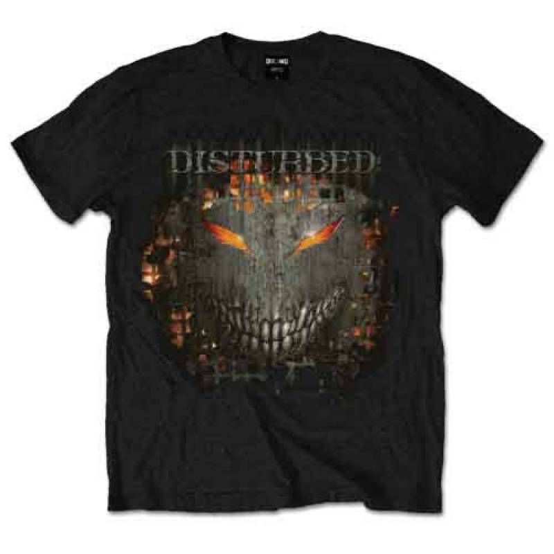 【予約商品】DISTURBED バンドTシャツ ユニセックス: Fire Behind (Black)