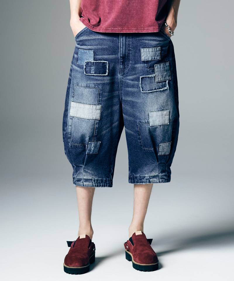 【予約商品】glamb(グラム) Unplugged Cropped Denim / アンプラグドクロップドデニム - Indigo