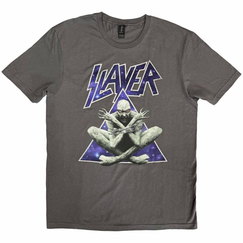 【予約商品】SLAYER バンドTシャツ ユニセックス: Triangle Demon (Charcoal Grey)