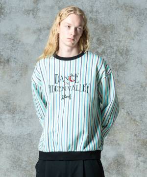 【予約商品】glamb(グラム)GB0325/CS04 : Hidden Valley Sweat / ヒドゥンバレースウェット - Stripe