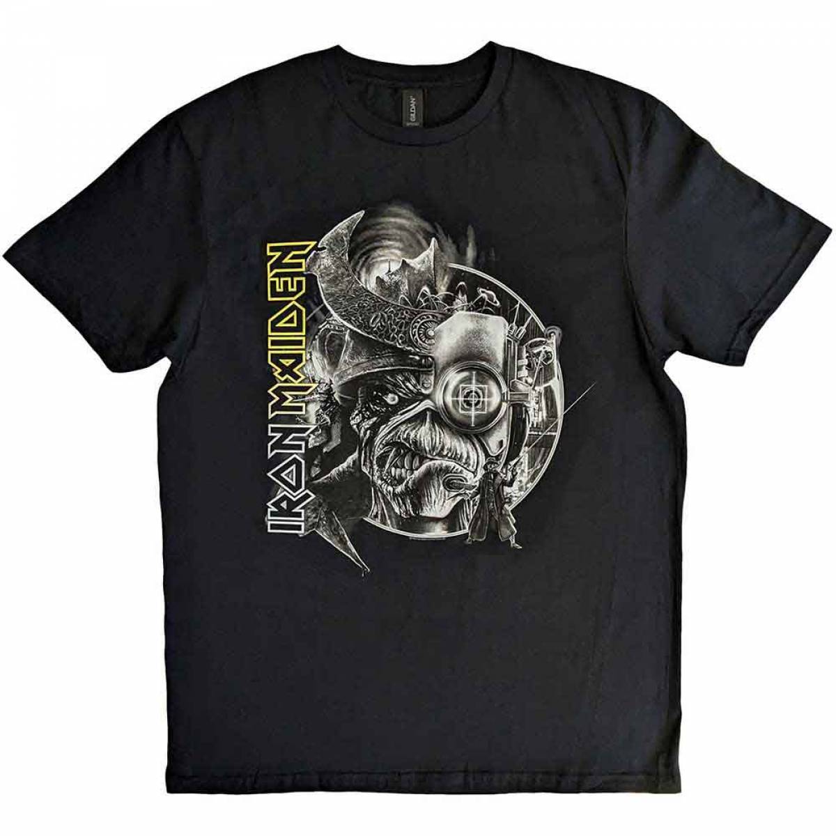 【予約商品】IRON MAIDEN バンドTシャツ ユニセックス: The Future Past Tour '23 Greyscale - BLACK