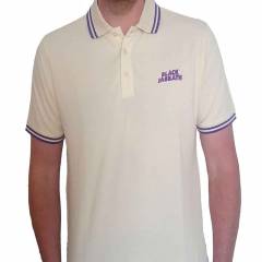 【予約商品】BLACK SABBATH Unisex Polo Shirt: Wavy Logo (Natural)