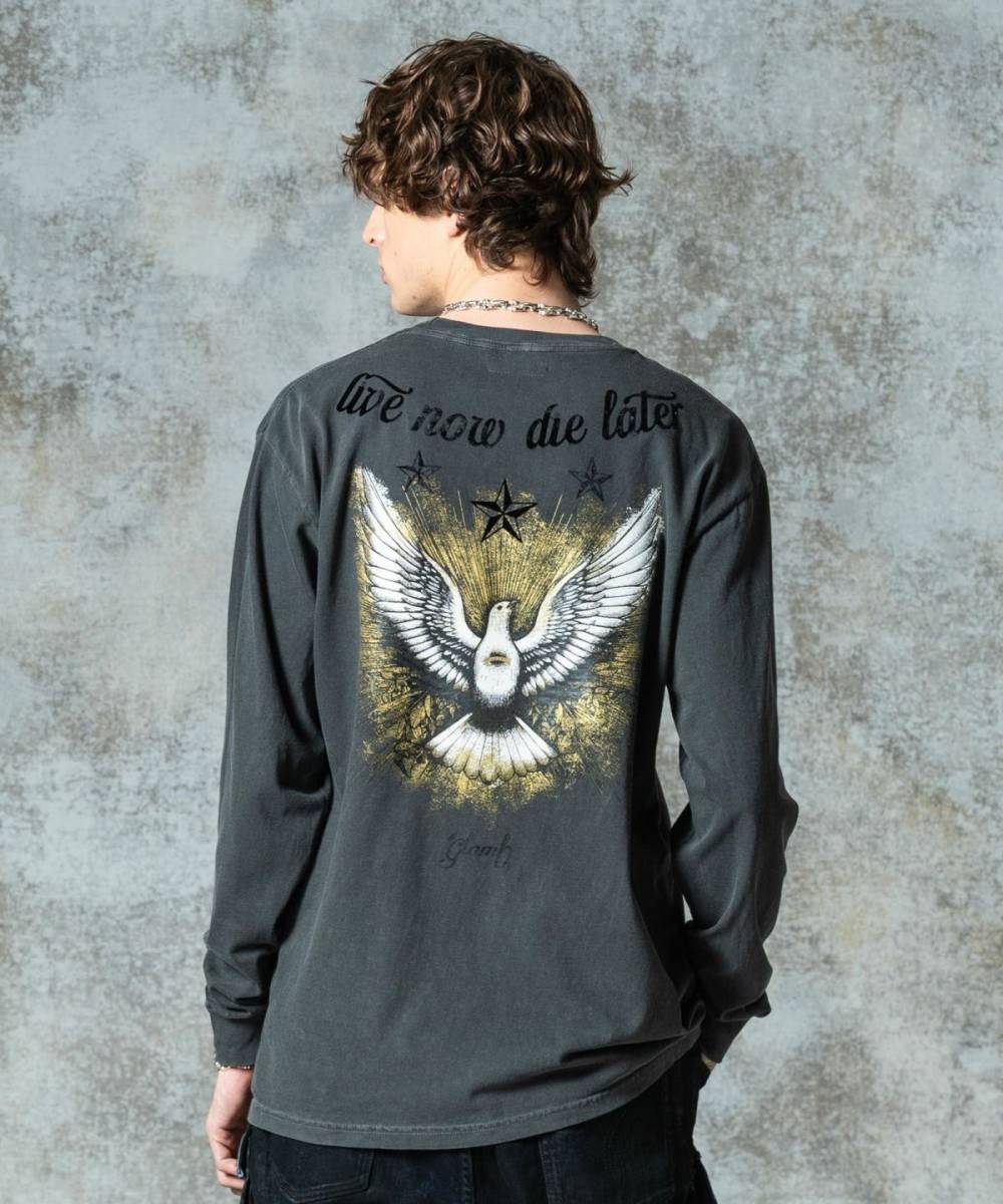 【予約商品】glamb(グラム)GB0325/CS15 : Dove Cutsew / ダブカットソー - Black
