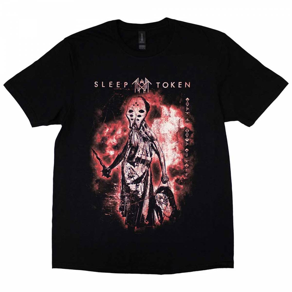 【予約商品】SLEEP TOKEN バンドTシャツ ユニセックス: The Night Belongs To You (Black) - BLACK