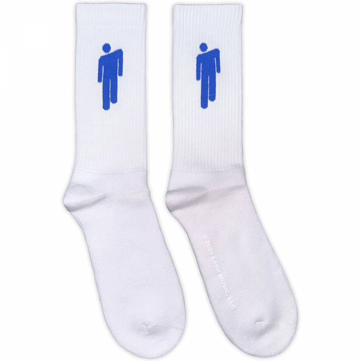【予約商品】BILLIE EILISH Unisex Terry Socks: Blue Blohsh (White) (UK Size 7 - 11) - WHITE