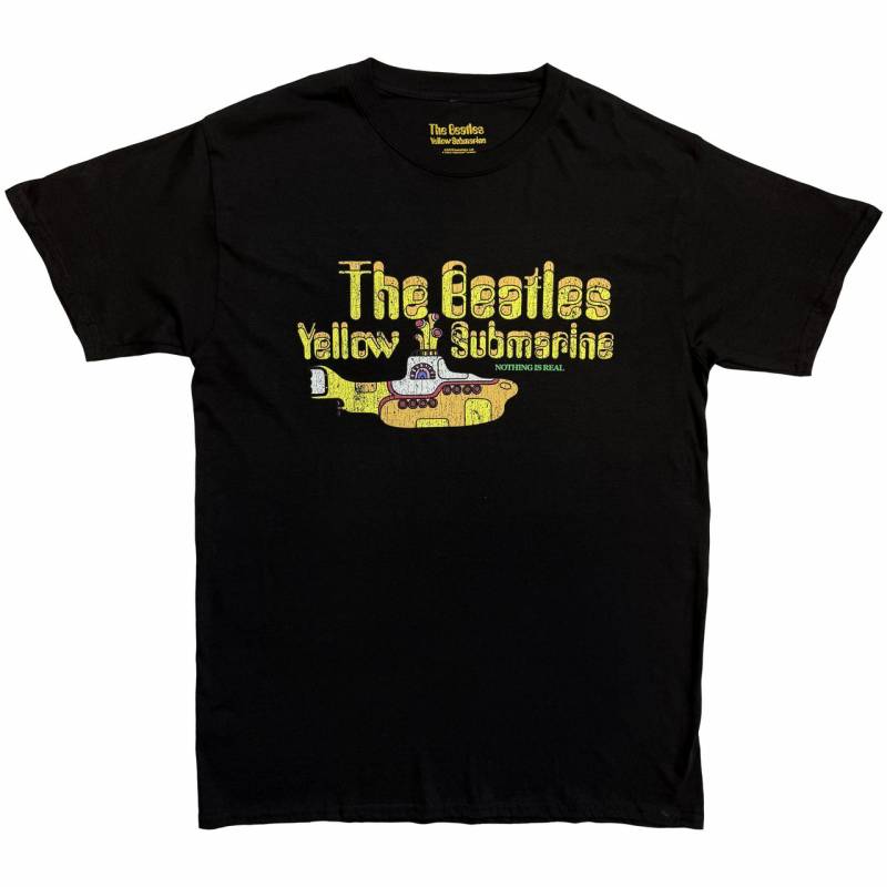 【予約商品】THE BEATLES バンドTシャツ ユニセックス: Nothing is Real (Black)