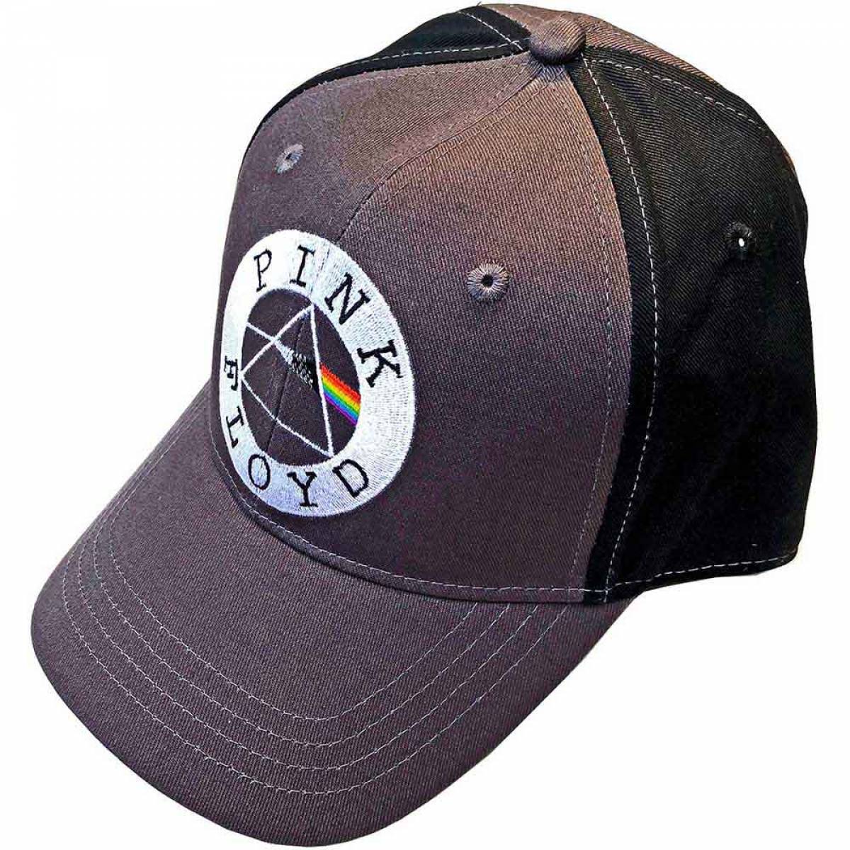 【予約商品】PINK FLOYD Unisex Baseball Cap: Circle Logo (Charcoal Grey & Black) (2-Tone) - CHARCOAL GREY & BLACK