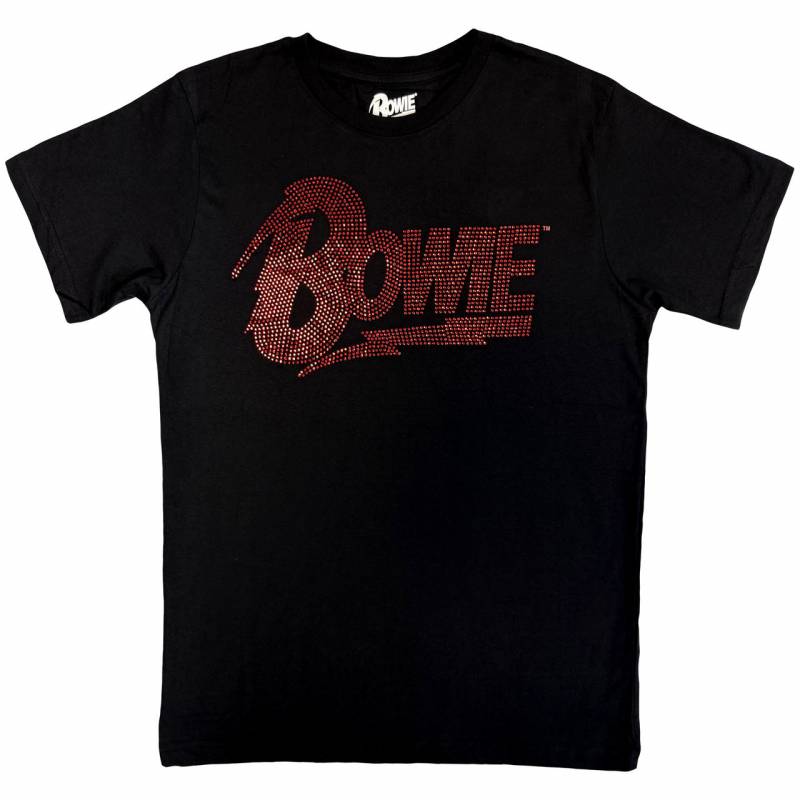 【予約商品】DAVID BOWIE バンドTシャツ ユニセックス: Logo (Black) (Embellished)