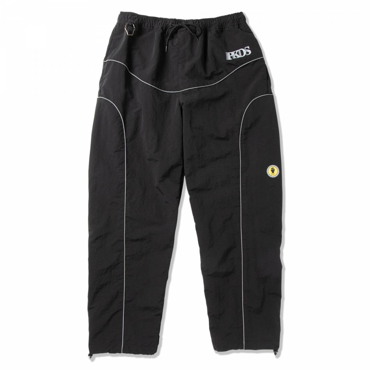 【予約商品】PUNK DRUNKERS (パンクドランカーズ) パイピングナイロンパンツ - BLACK