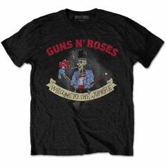 【予約商品】GUNS N' ROSES バンドTシャツ ユニセックス: Skeleton Vintage (Black)
