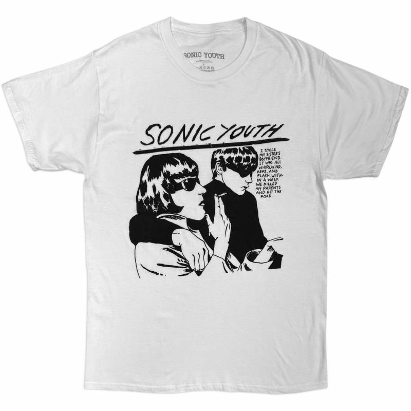 SONIC YOUTH バンドTシャツ ユニセックス: Goo (White)