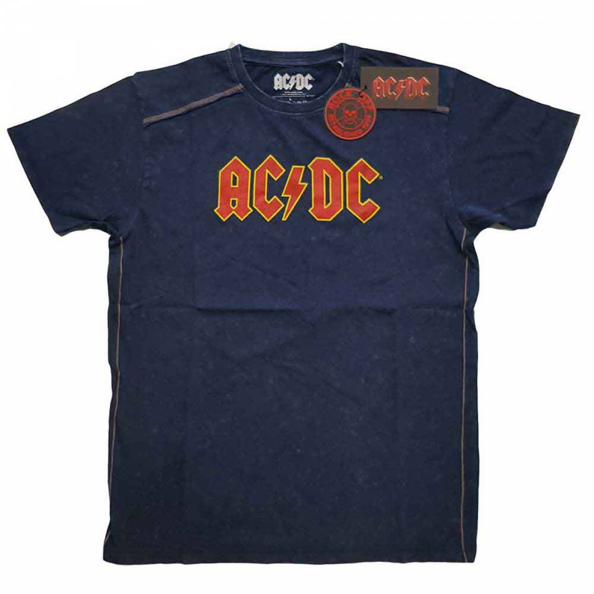 【予約商品】AC/DC ユニセックスTシャツ: Logo (Wash Collection)