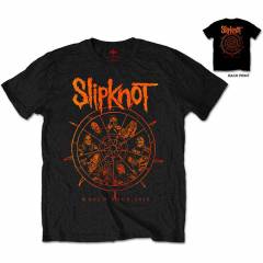 【予約商品】SLIPKNOT バンドTシャツ ユニセックス: The Wheel (Black) (Back Print)