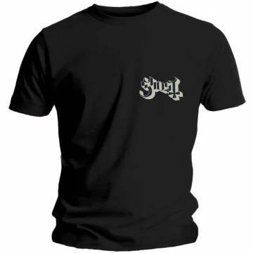 【予約商品】GHOST バンドTシャツ ユニセックス: Pocket Logo (Black) - BLACK