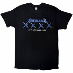 【予約商品】METALLICA バンドTシャツ ユニセックス: 40 XXXX (Black)