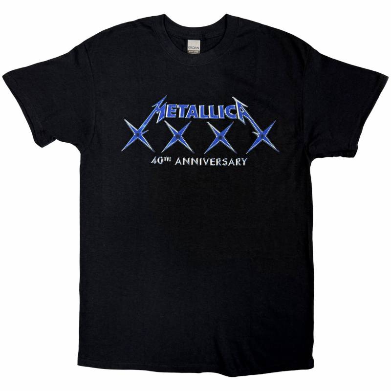 【予約商品】METALLICA バンドTシャツ ユニセックス: 40 XXXX (Black)