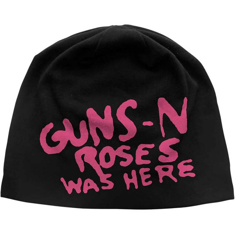 【予約商品】GUNS N' ROSES Unisex Beanie Hat: Was Here JD Print (Black)