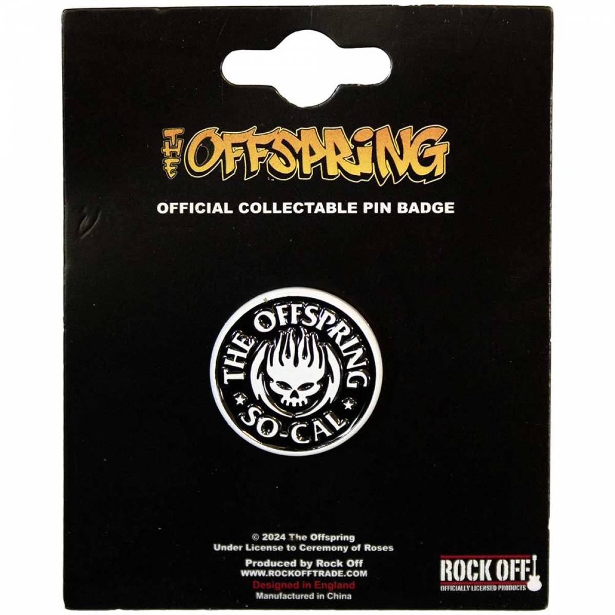 【予約商品】THE OFFSPRING Pin Badge: So Cal