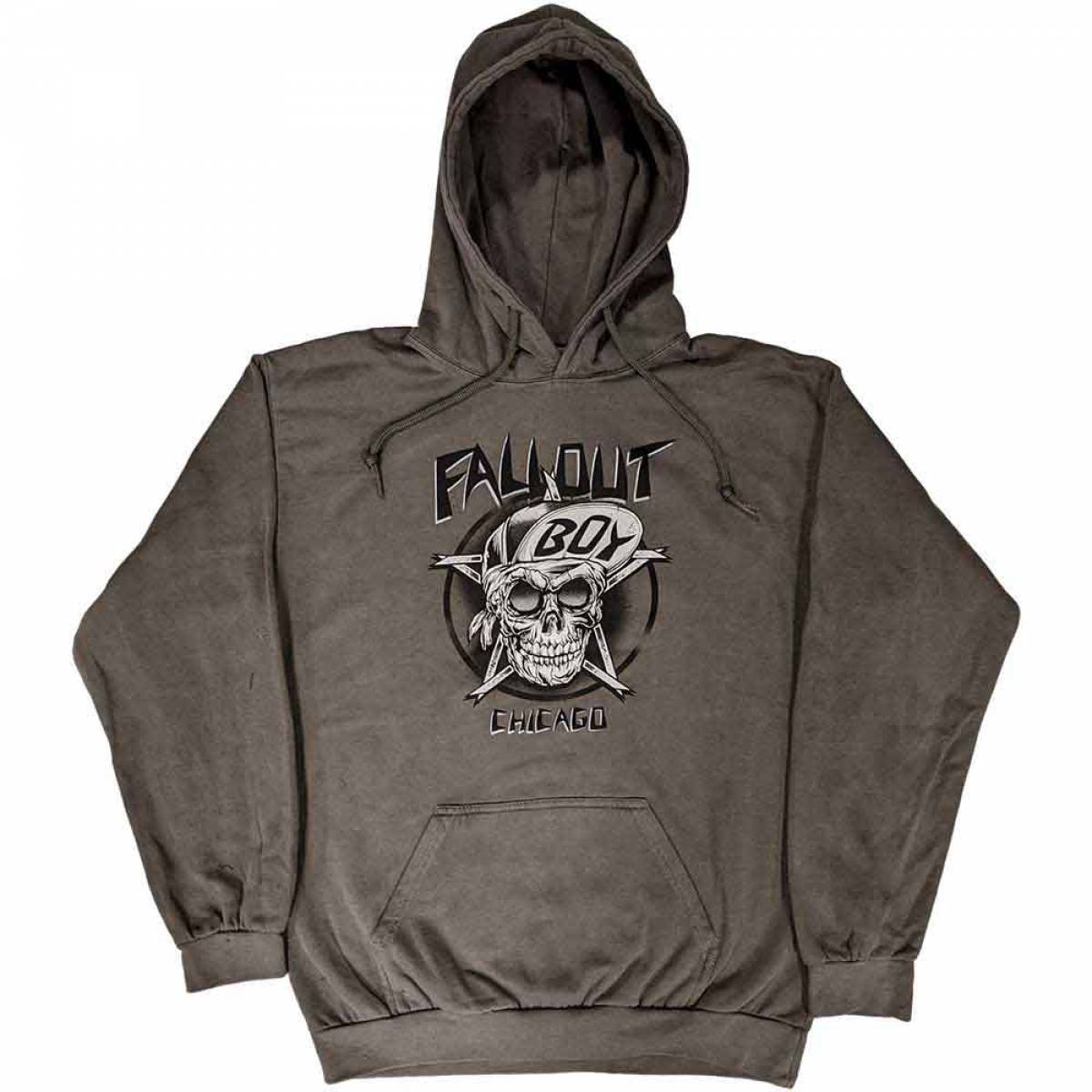 【予約商品】FALL OUT BOY Unisex Pullover Hoodie: Suicidal (Charcoal Grey) - CHARCOAL GREY