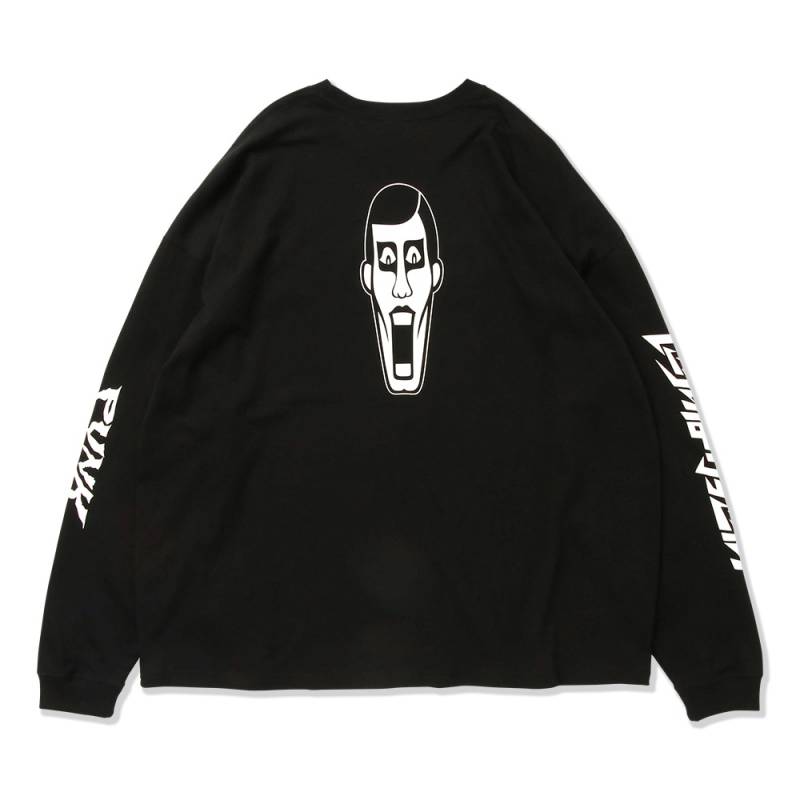 【予約商品】PUNK DRUNKERS (パンク・ドランカーズ) ロングT.BIGロンTEE - BLACK