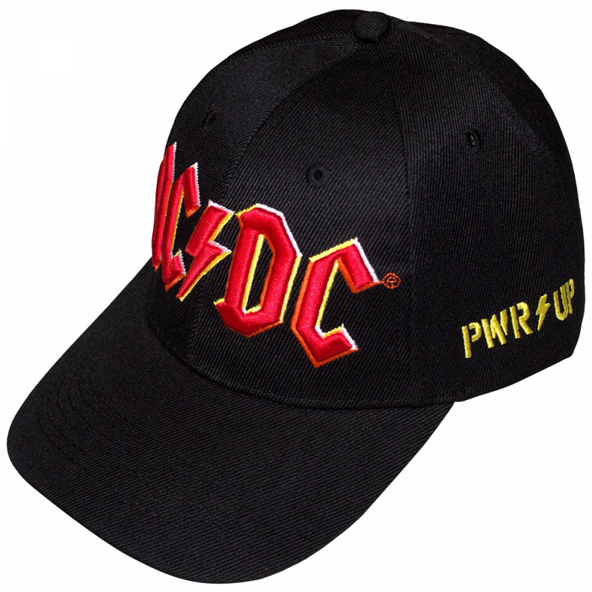 【予約商品】AC/DC Unisex Baseball Cap: PWR-UP & Logo - BLACK