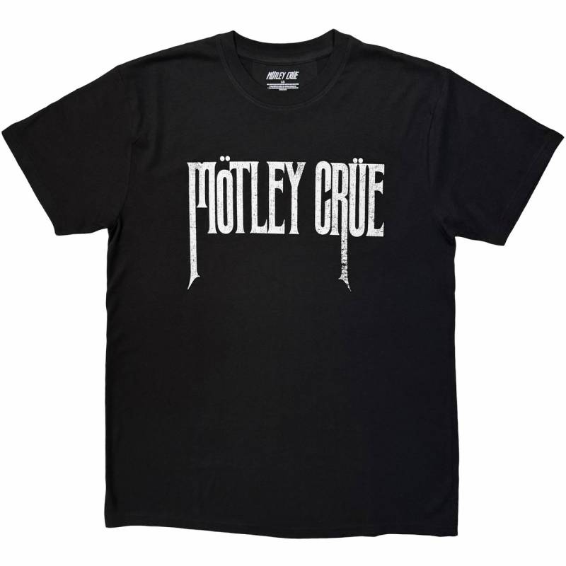 【予約商品】MOTLEY CRUE バンドTシャツ ユニセックス: Logo Mono (Black)