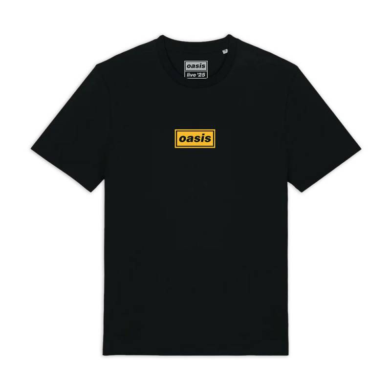 【予約商品】OASIS バンドTシャツ ユニセックス: East Rutherford Half Faces Fan Store (Black) (Back Print & Ex-Tour)