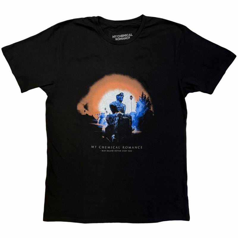 【予約商品】MY CHEMICAL ROMANCE バンドTシャツ ユニセックス: May Death Cover (Black)