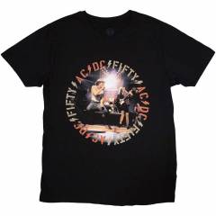 【予約商品】AC/DC バンドTシャツ ユニセックス: Live! (Black) - BLACK